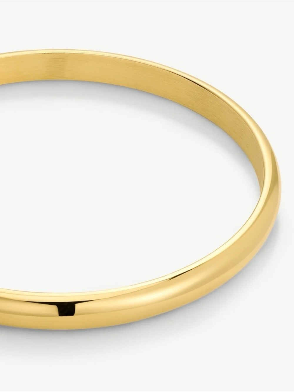 D.LOUISE Classic Chunky Gold Bangle — M/L —New In Box - Picture 2 of 3